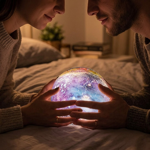 Aura Galaxy Moon Lamp