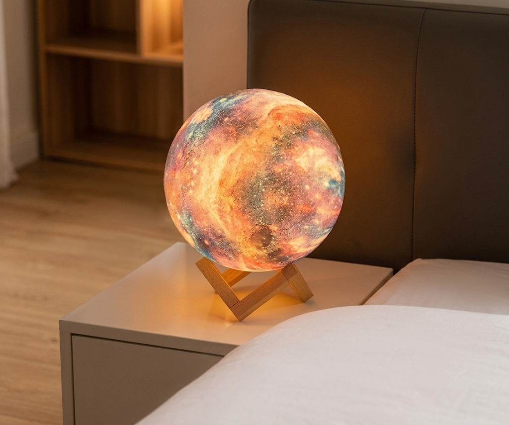 Aura Galaxy Moon Lamp